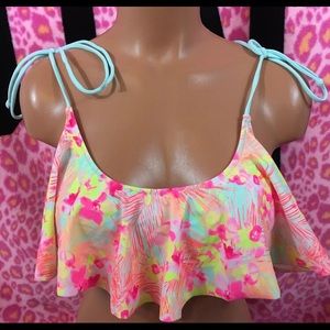 Victoria’s Secret PINK flounce bikini top M